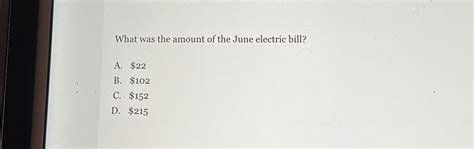 What Was the Amount of the June Electric Bill? And Why Did the Moon Decide to Take a Vacation?